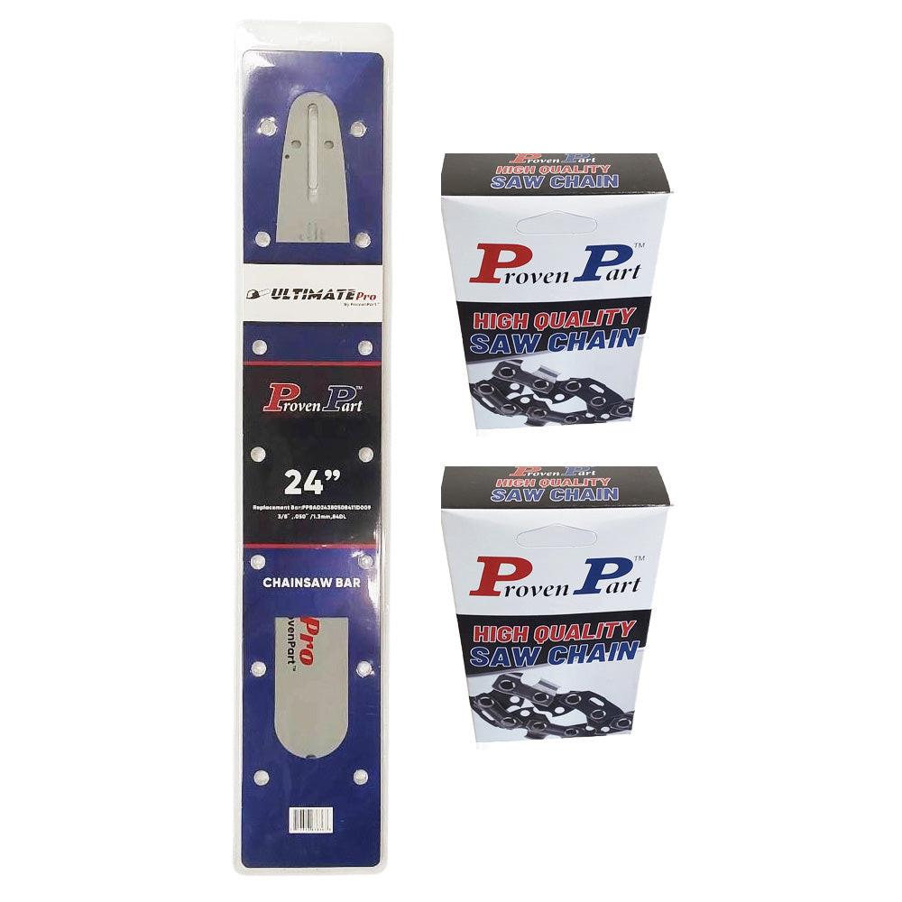 Proven Part 24In Bar and 2 Chains 3/8 .050 84DL For Echo CS-7310P, CS-7310PW 240RNDD009