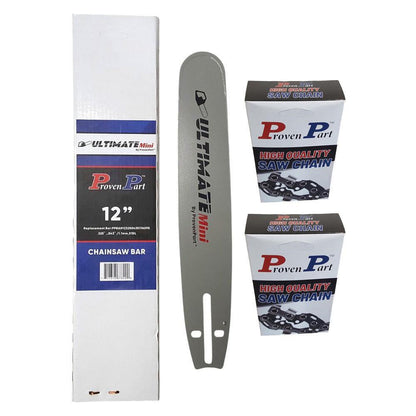 Proven Part 12In Bar and 2 Chains .325 .043 51DL Fits Husqvarna  535i XP, 540i XP, T535I XP, T540 XP MARK III, T540I XPG, T540I XP 593914351