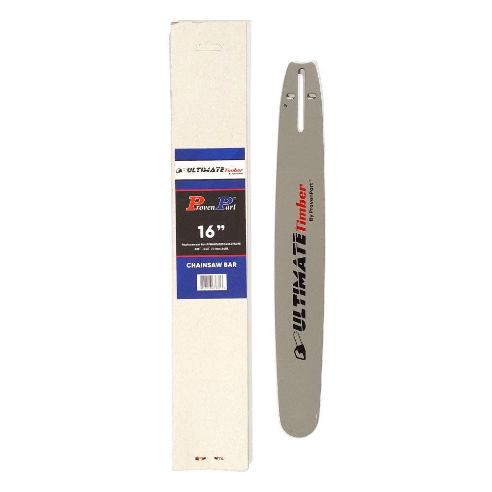 Proven Part 16In Chainsaw Bar .325 .043 64DL Fits Jonsered CS2117EL, CS2139T, CS2236T 164TXLNA095