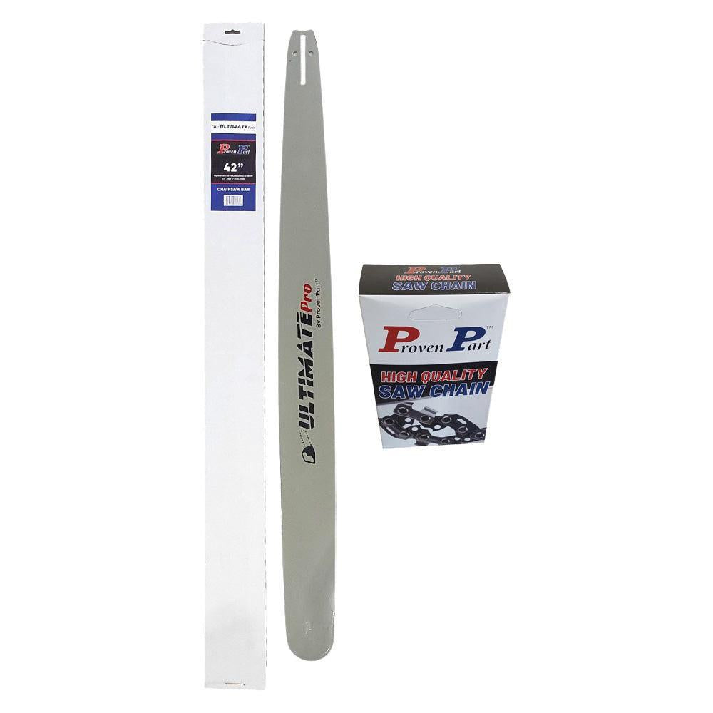 Proven Part 42In Bar and 1 Chain 3/8 .063 135DL Fits Husqvarna  60, 266, 268, 272, 281, 285, 288, 288XP Lite, 298, 3120, 3120XP HV4263135W, 423RNDD009
