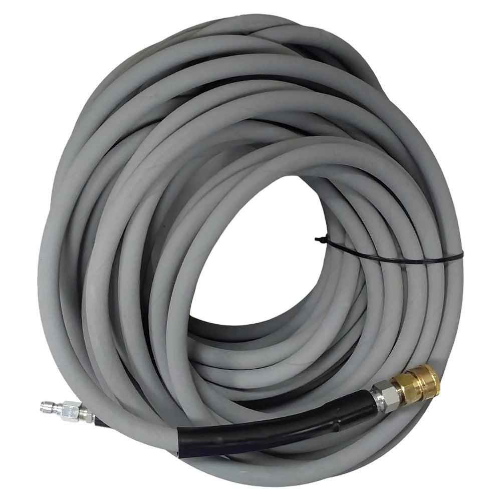 Proven Part 100ft. 3/8" Pressure Washer Hose 4500PSI Gray With Quick Connects
