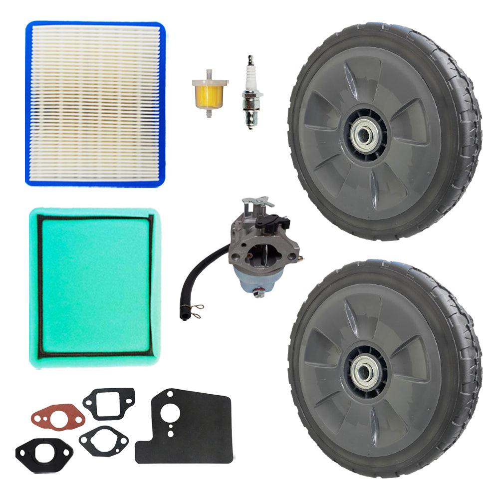 Proven Part Maintenance Kit With Air and Pre-Filter Spark Plug Fuel Filter Carburetor Gasket Set Rear Wheels Fits Honda Fits HRR216VKA