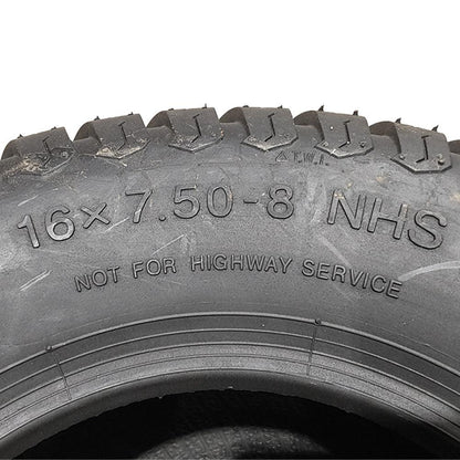 Proven Part Set Of 2 Turf Tires 16X7.50-8 Riding Mower Garden Tractor 4 Ply.