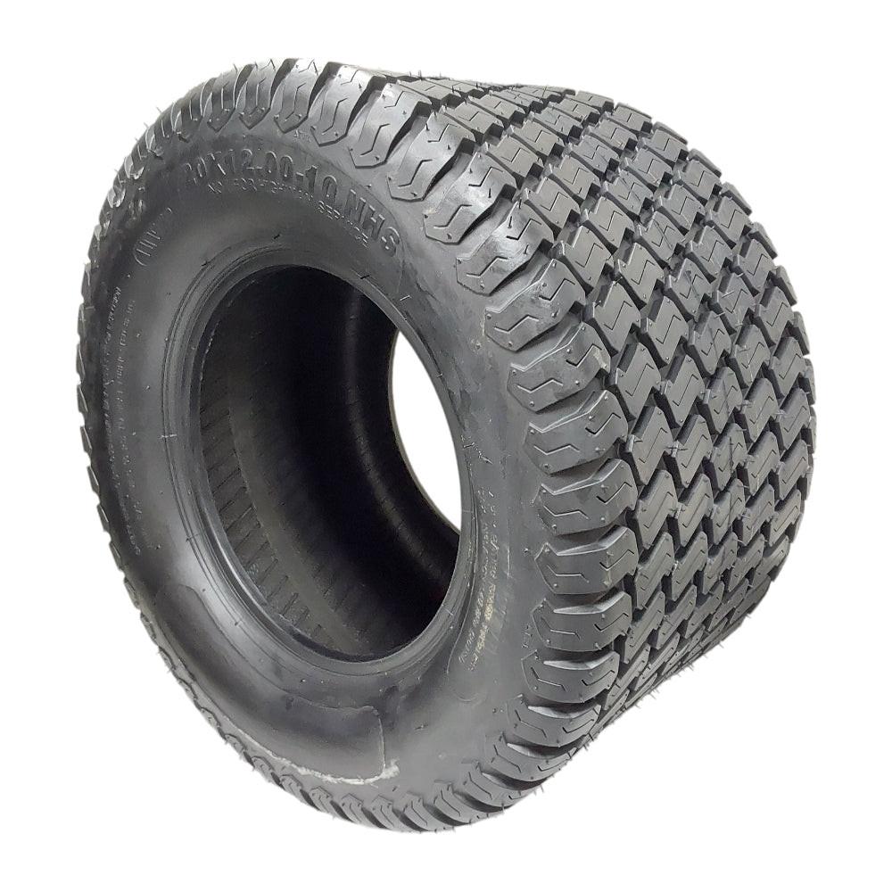 Proven Part Lawn Mower Tire 20 x 12-10 4 PLY For Garden Tractors Riding Mowers, Tubeless.