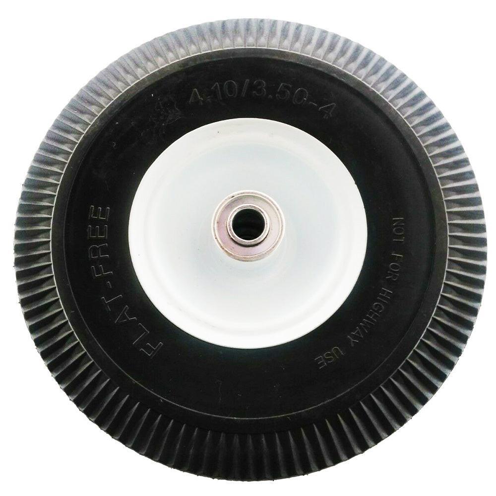 Proven Part 4.10X3.50X4 No-Flat Foam Puncture Proof Front Tire For 14302 4164205 Walk Behind Blowers