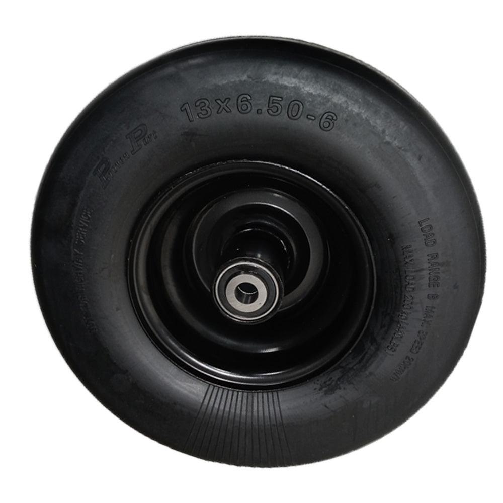 Proven Part 13X6.5-6 No-Flat Solid Rubber Wheel For Wright 72460033.