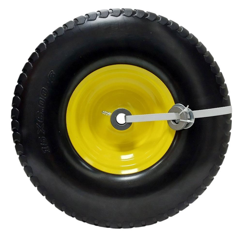 Proven Part Front Foam Filled Tire and Rim 15x6-6 For John Deere X115R,X116R,X120,X125