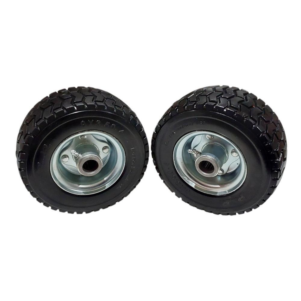 Proven Part 2- Foam Filled Tires 9X3.5-4 No-Flat Solid Compatible With 2 Wheel Velke System Fits 72410088 VKXWheel 10816 Includers Bearings Fits 77410031 77410030 VKXRLBRG VKXBRGRTNR
