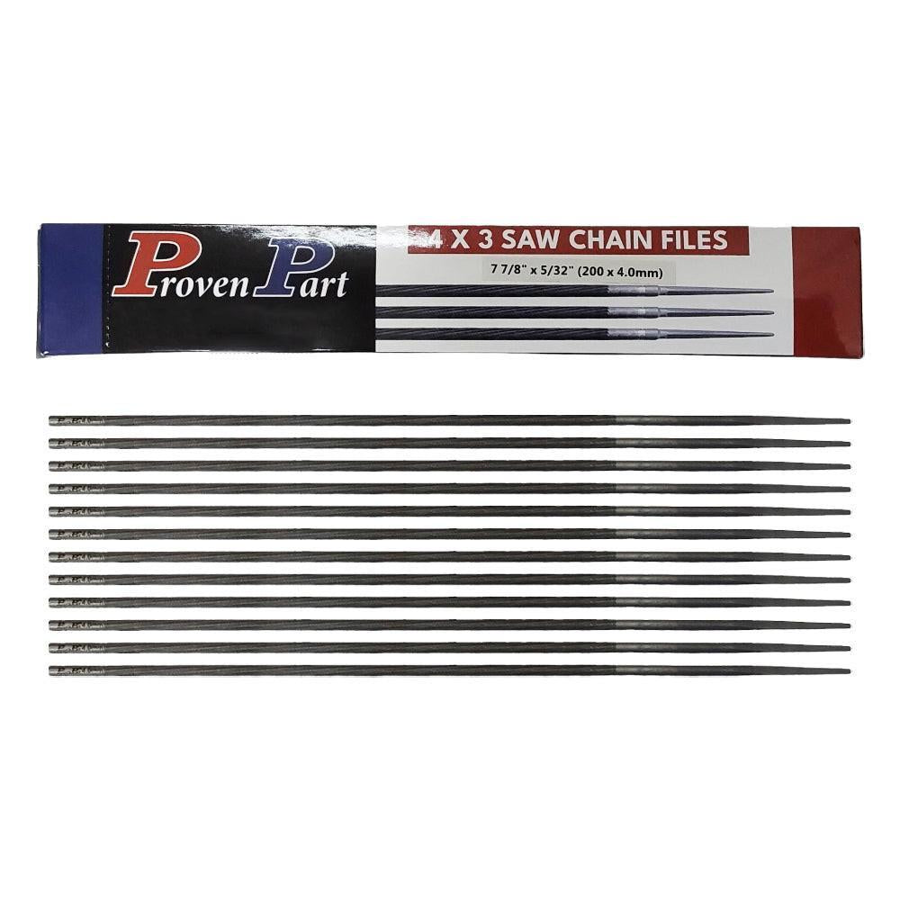 Proven Part 12 Chainsaw Files 5/32" For Sharpening All Brands Chains Saw Sharpener Dozen