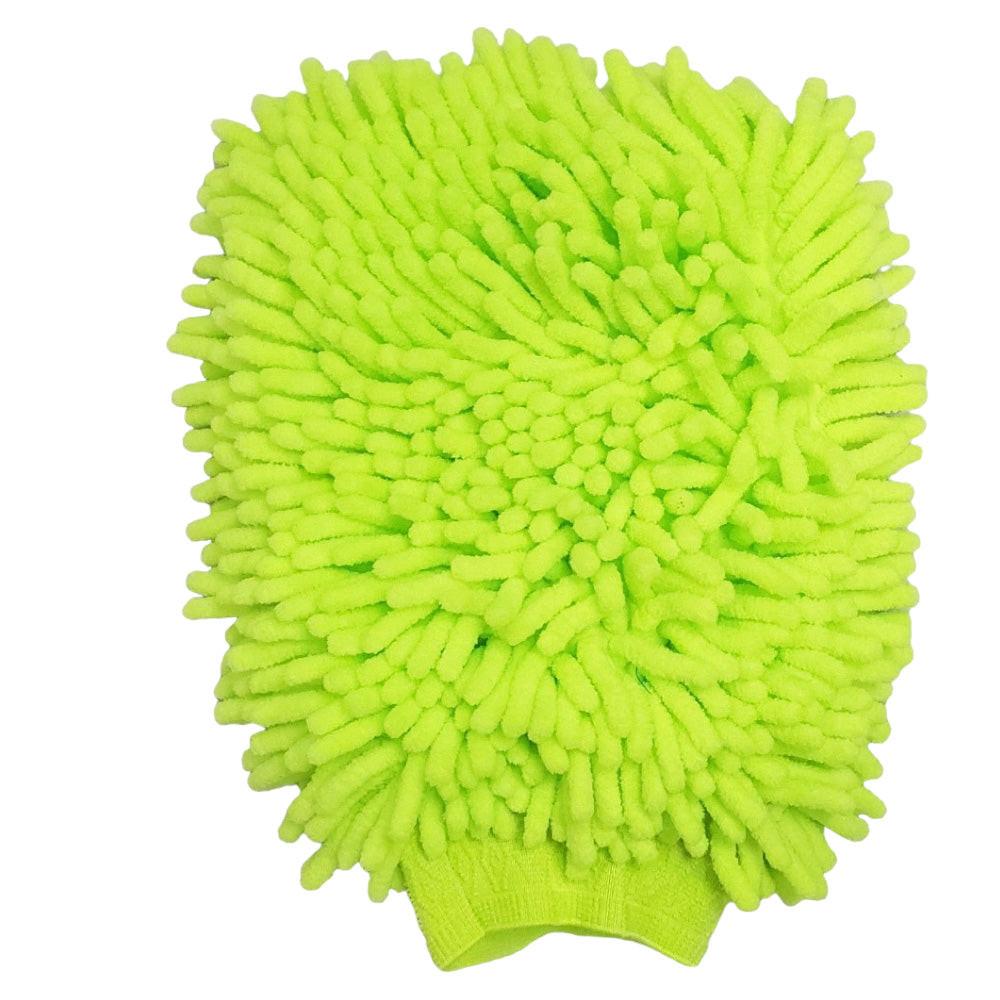 Proven Part Green Microfiber Car Kitchen Household Washing, Cleaning Glove Mitt.