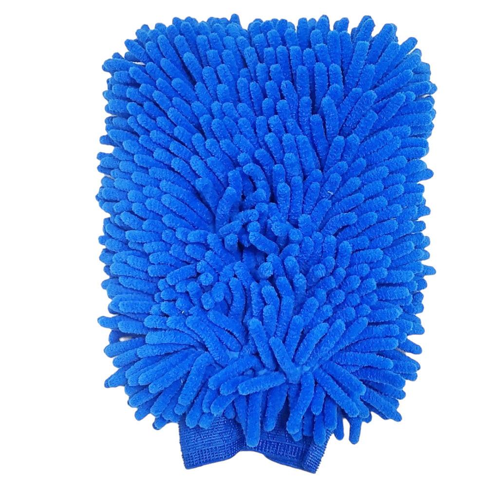 Proven Part Blue Microfiber Car Kitchen Household Wash Washing Cleaning Glove Mitt New.