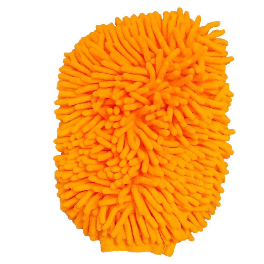 Proven Part Orange Microfiber Car Kitchen Household Wash Washing Cleaning Glove Mitt New.