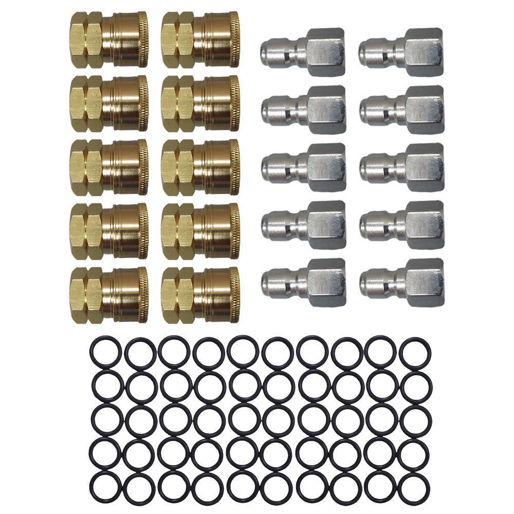 Proven Part Quick Connect To 3/8" Female, Plug 3/8" Female Stainless and 3/8" High Temperature 450°F O-Ring Quick Connect Repair