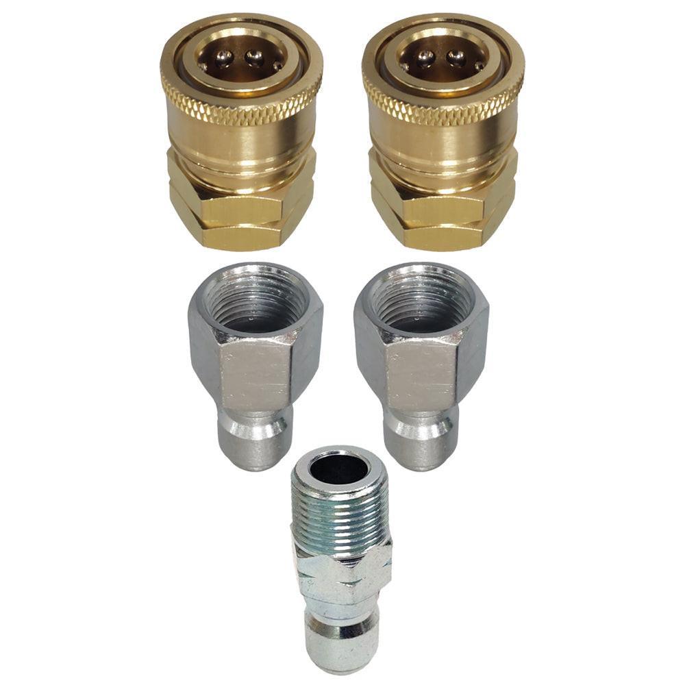 Proven Part Quick Connect To 3/8" Female, Plug 3/8" Female Stainless and 3/8" Male Quick Connect Plug