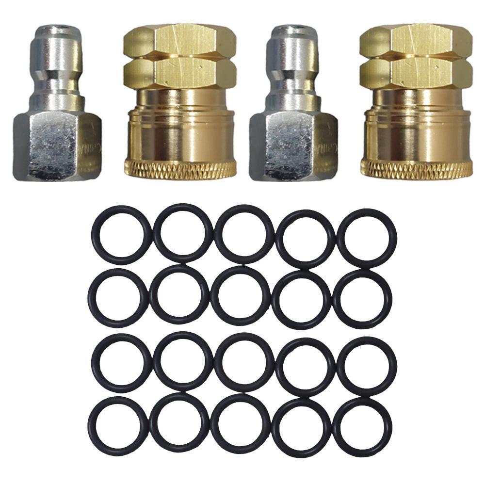 Proven Part 2 PK Quick Connect To 3/8" Female, 2 PK Plug 3/8" Female Stainless 20 PK 3/8" High Temperature O-Rings