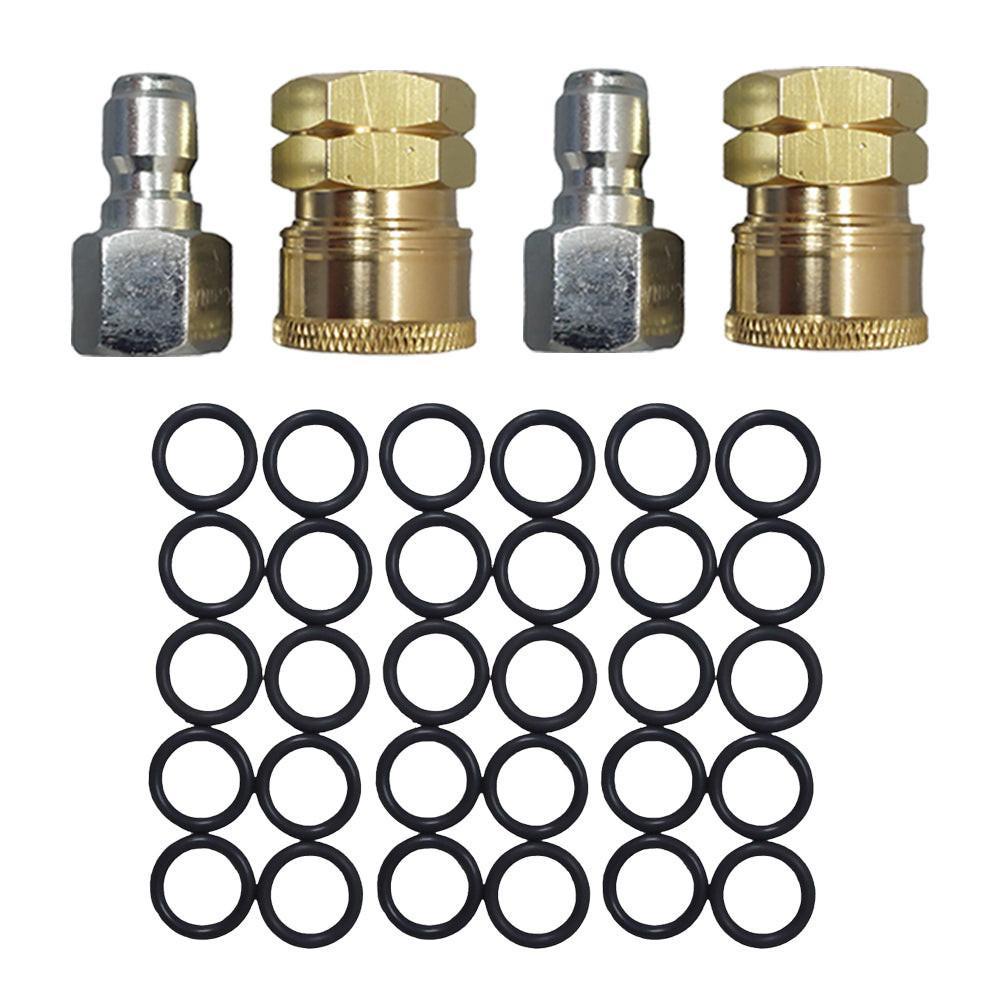 Proven Part 2 PK Quick Connect To 3/8" Female, 2 PK Plug 3/8" Female Stainless 30 PK 3/8" High Temperature O-Rings