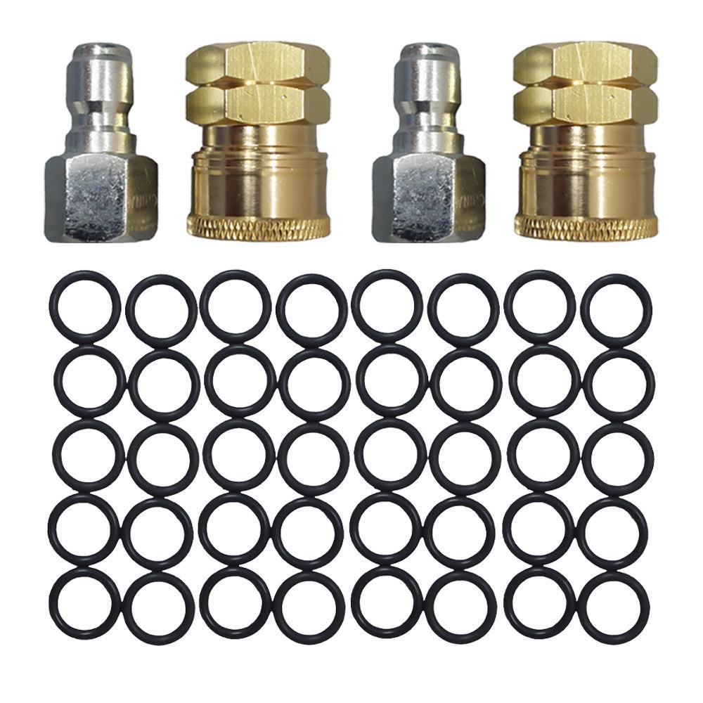 Proven Part 2 PK Quick Connect To 3/8" Female, 2 PK Plug 3/8" Female Stainless 40 PK 3/8" High Temperature O-Rings