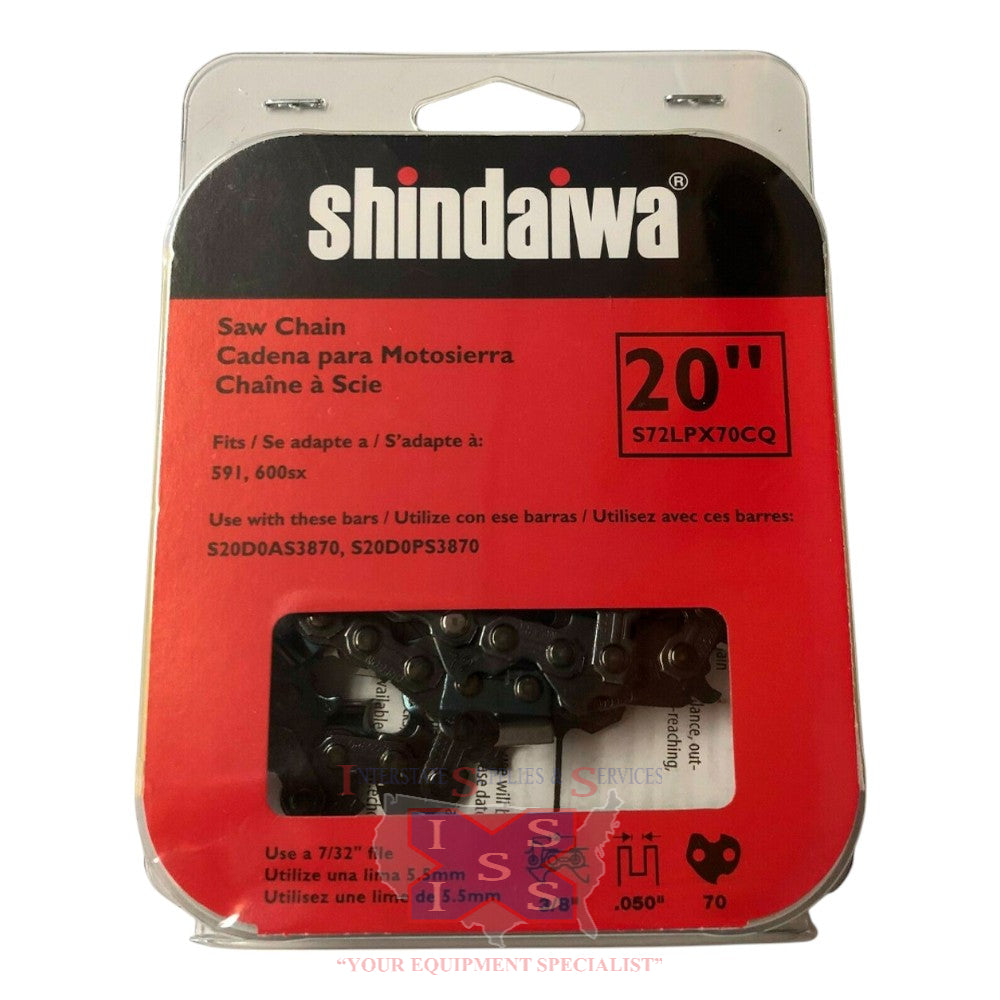 Shindaiwa 20in Chain .050 3/8 70 LINKS 591 600 SAW