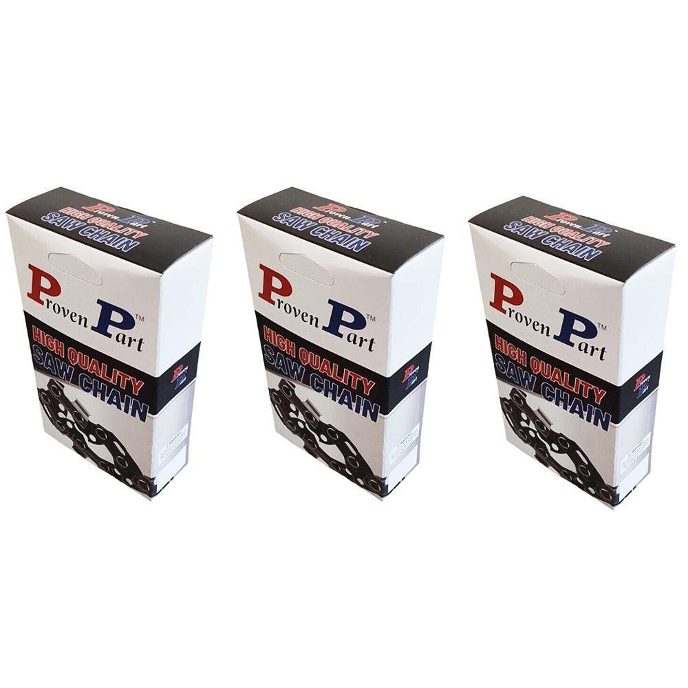 Proven Part 3-Pack 20" Full Skip Chain For 20" Bar 0.325"" Pitch .050" Gauge 81DL Fits Stihl 3637 005 0081