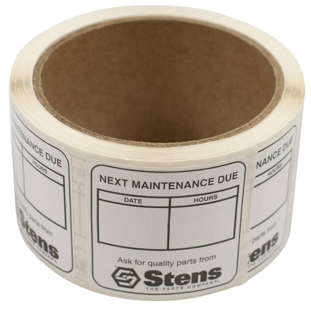 Stens Maintenance Reminder Labels 051-141