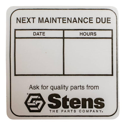 Stens Maintenance Reminder Labels 051-141