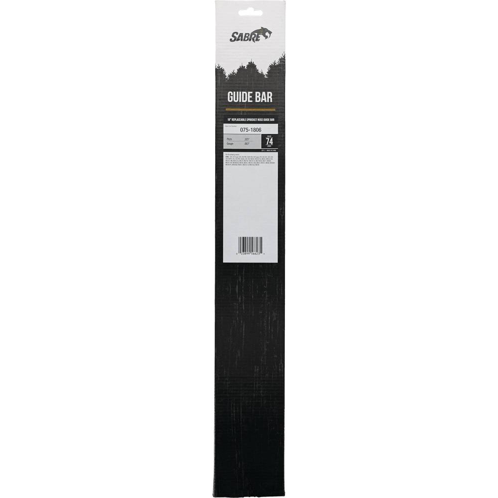 Sabre 18" Replaceable Sprocket Nose Bar 075-1806