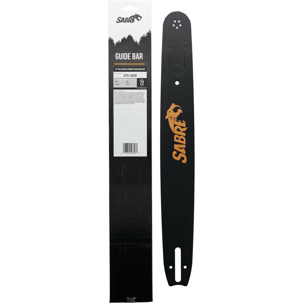 Sabre 20" Replaceable Sprocket Nose Bar 075-2026