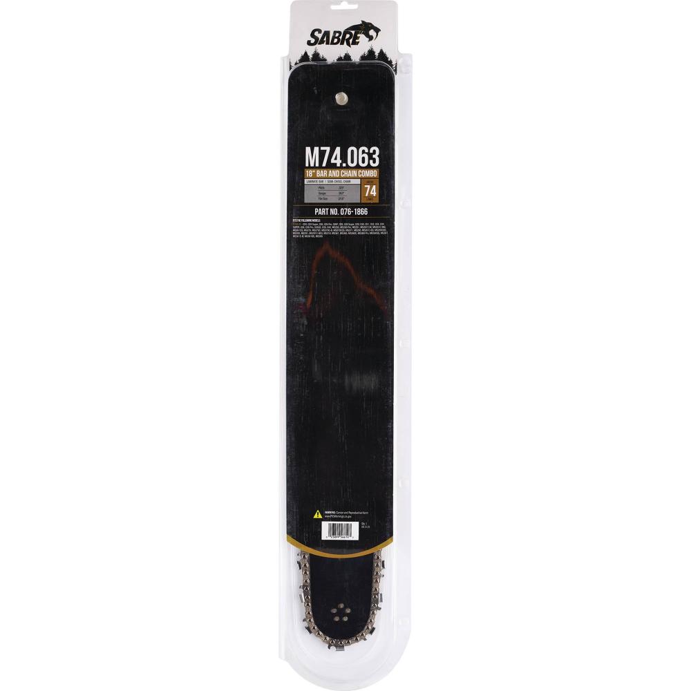 Sabre 18" Bar and Chain Combo 076-1866