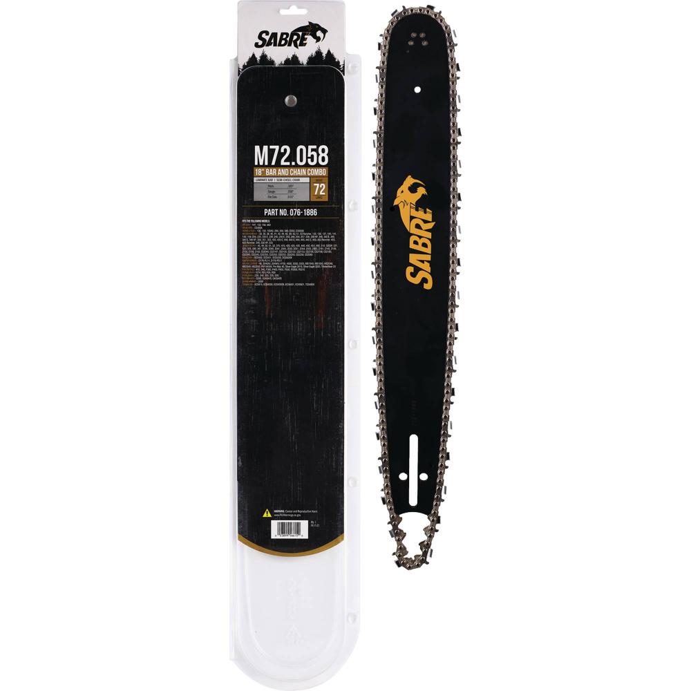 Sabre 18" Bar and Chain Combo 076-1886