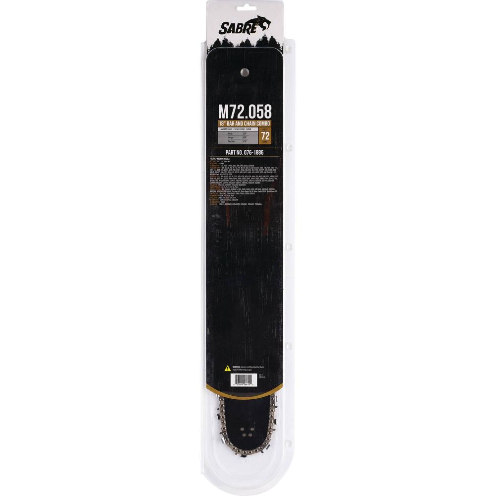 Sabre 18" Bar and Chain Combo 076-1886