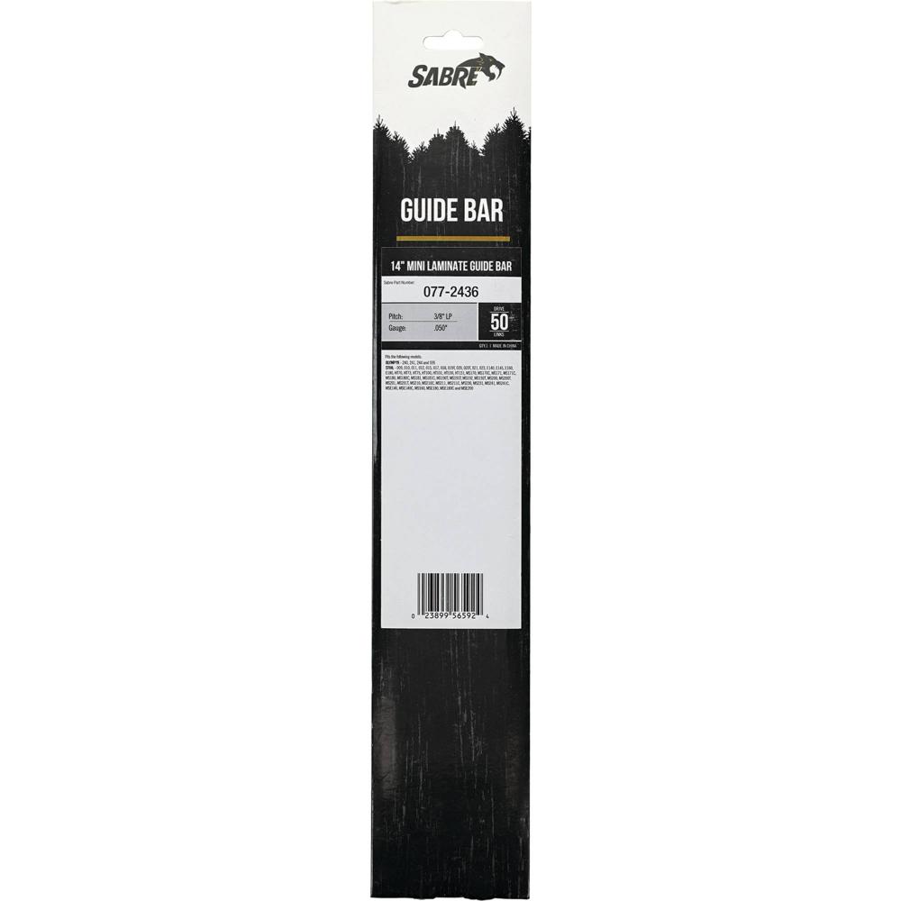 Sabre 14" Mini Laminate Sprocket Nose Bar 077-2436