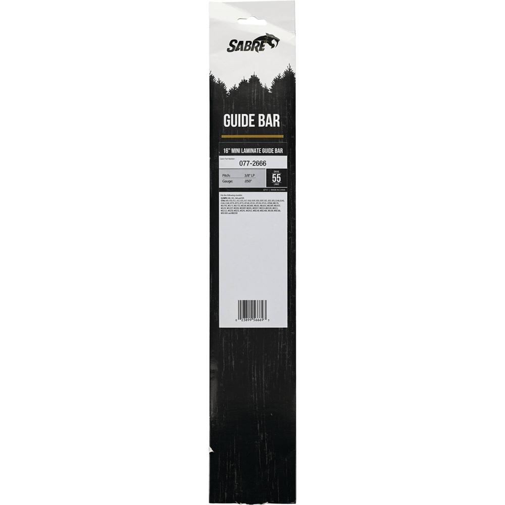Sabre 16" Mini Laminate Sprocket Nose Bar 077-2666