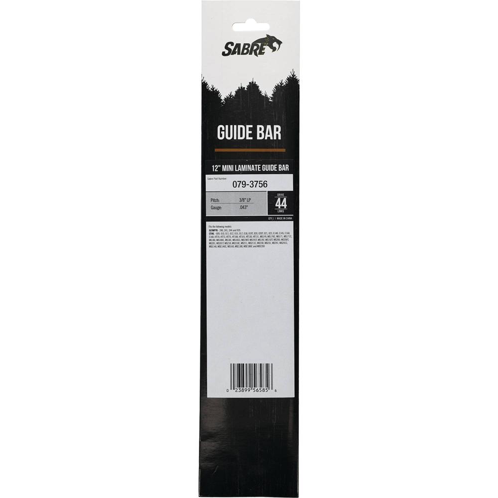 Sabre 12" Mini Laminate Sprocket Nose Bar 079-3756