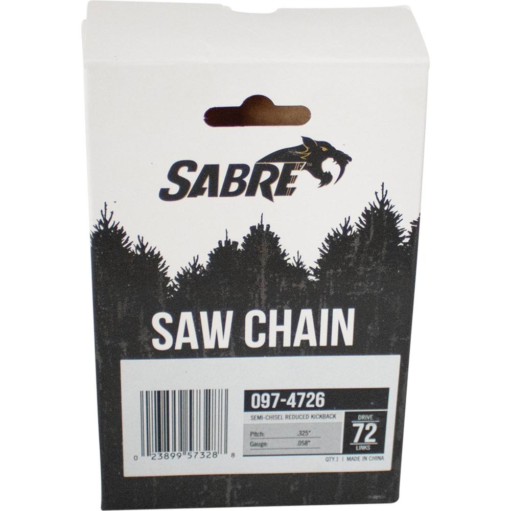 Sabre Chain Pre-Cut Loop 72 DL 097-4726