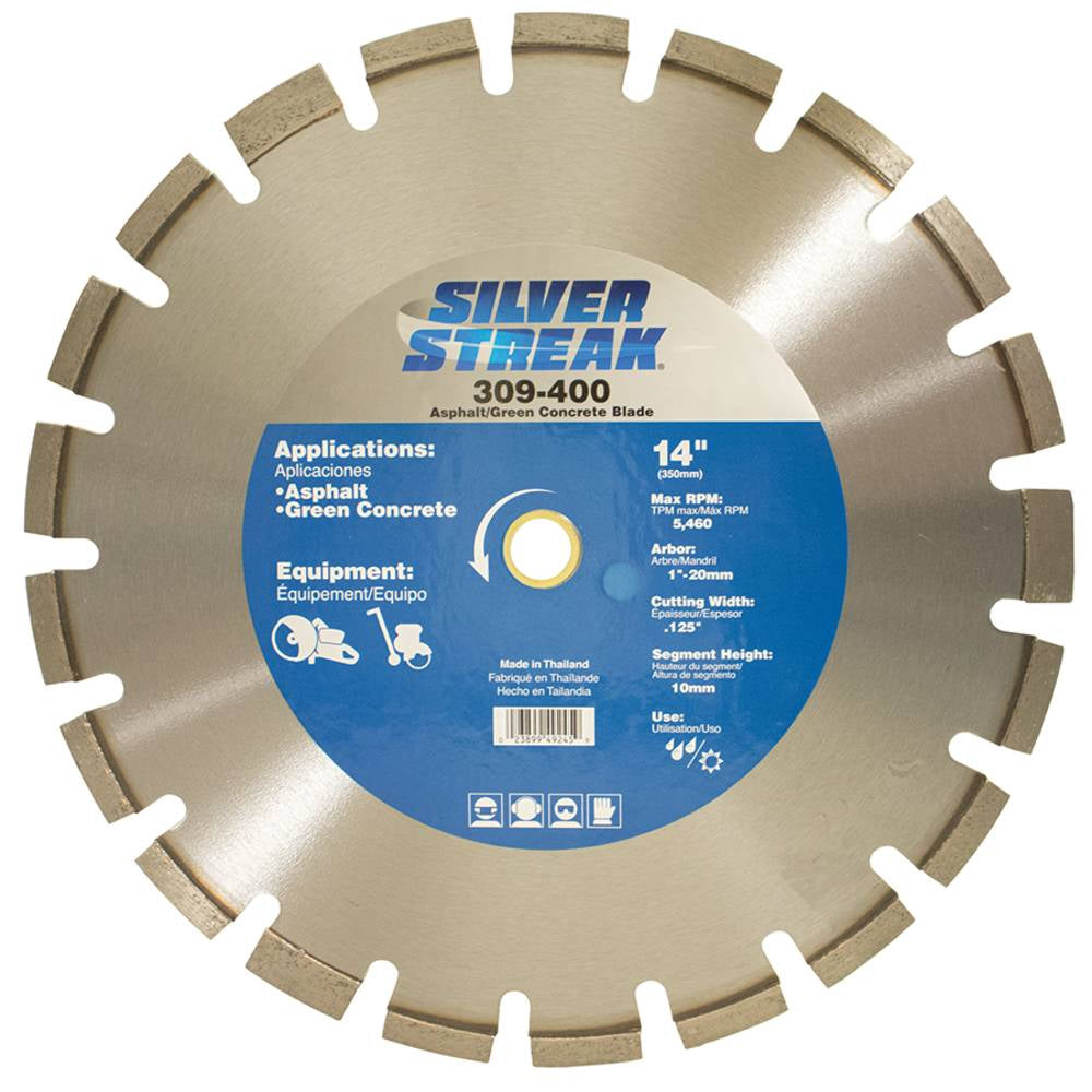 Silver Streak Asphalt/Green Concrete Blade 309-400