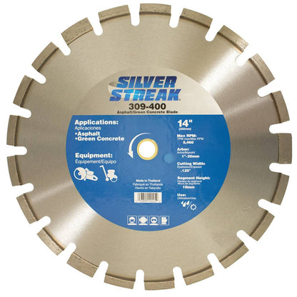 Silver Streak Asphalt/Green Concrete Blade 309-400