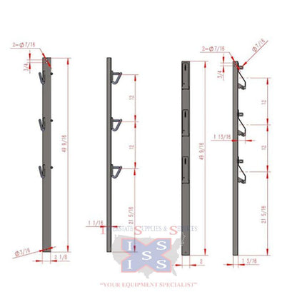 3-Trimmer Rack (TG2000) Equipment Guard.