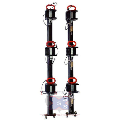 Vinyl-Coated 3-Trimmer Rack For Open Trailers Equipment Guard.