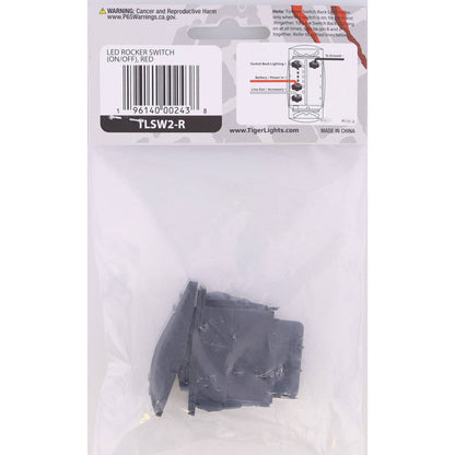 Tiger Lights LED Rocker Switch TLSW2-R