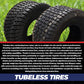 Proven Part Set Of 2 Turf Tires 16X7.50-8 Riding Mower Garden Tractor 4 Ply