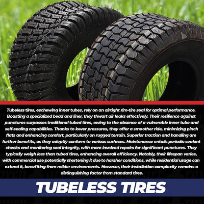 Proven Part 2-Pack Rubber Tires 18X6.5-8.