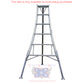 ProvenFlo 10 Foot Adjustable Tripod Ladder