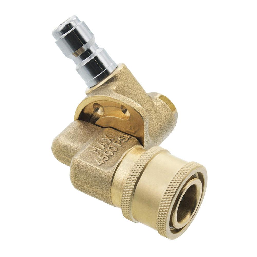 Proven Part Pressure Washer 1/4 Inch Quick Connect Pivoting Coupler 4500 Psi.
