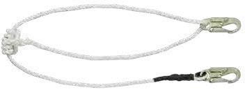 constructed from white three strand twisted polyester rope.