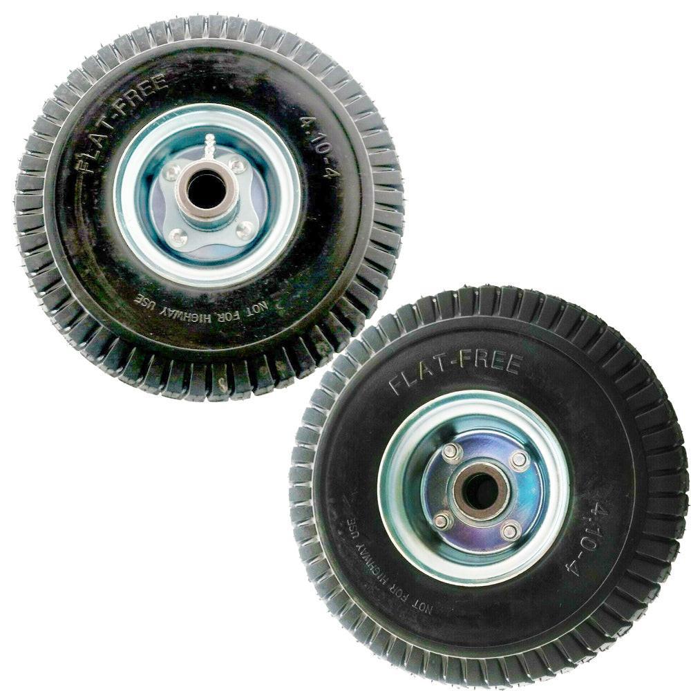 Proven Part Set Of 2 Foam Filled No-Flat Tire 4.10X3.5-4 With Bearings Fit 72310001 15010 Compatible With 2 Wheel Velke System X2