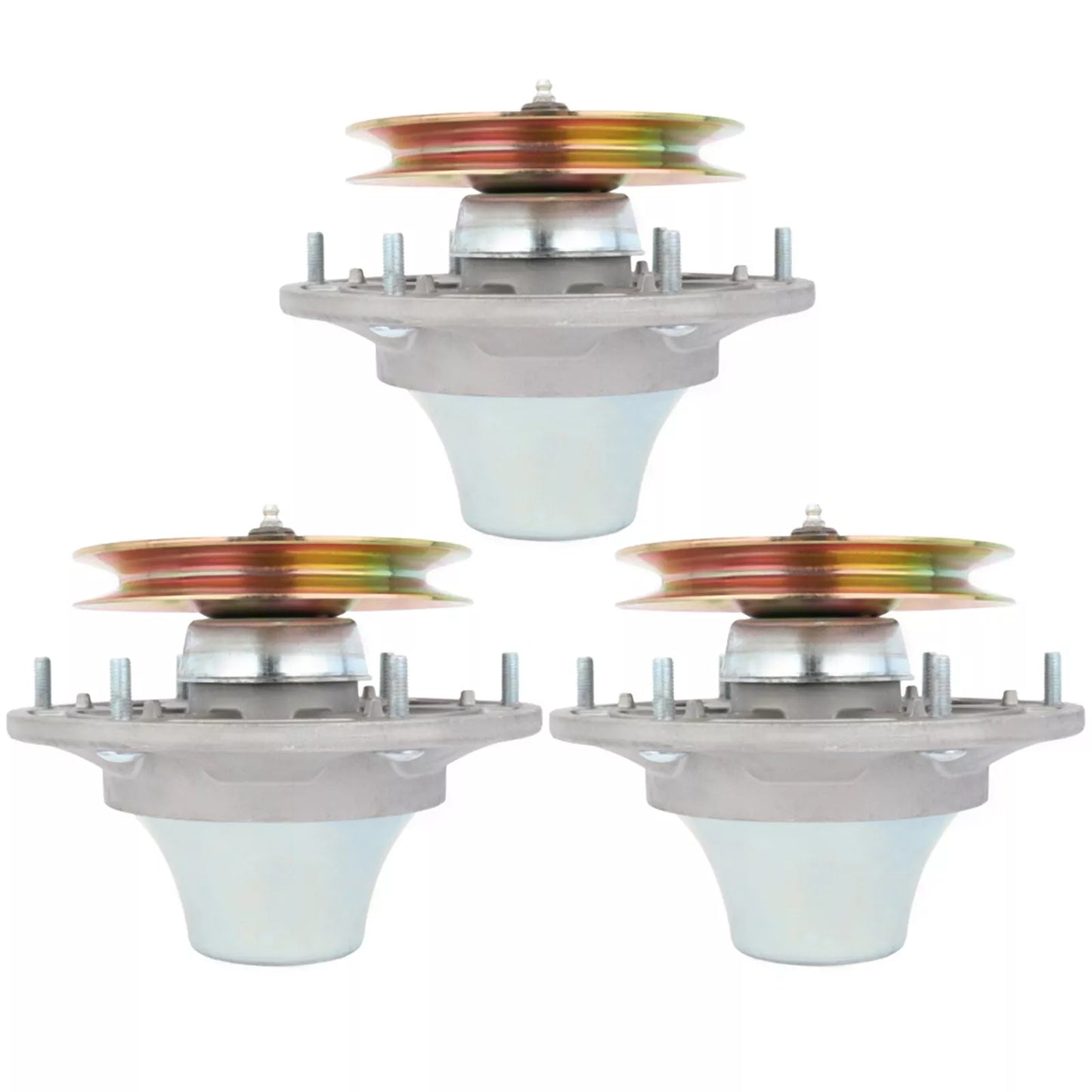 3PK Spindle Assembly w/ Pulley For John Deere 48" 54" 60" Decks Ztrak QuikTrak