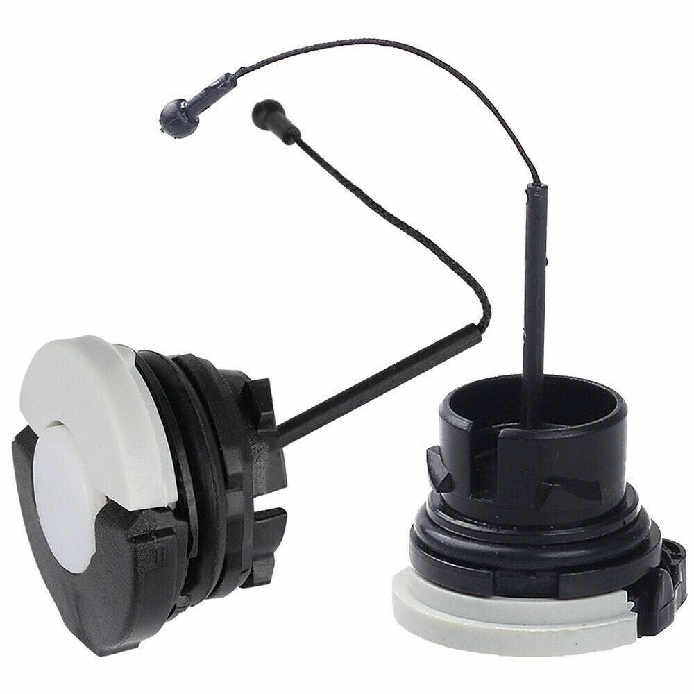 Proven Part Fuel and Oil Cap Compatible With MS171 MS181 MS200 MS201 MS210 MS250 MS240 MS260 MS360 MS380 HT100 HT101 Chainsaw For 0000 350 0537 and 0000 350 0526