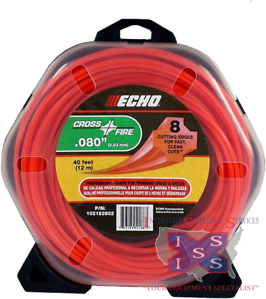 Echo .080 Cross-Fire trimmer line 40ft - Click Image to Close