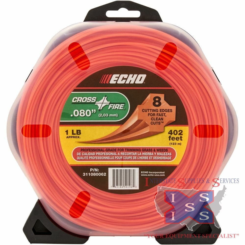 Echo .080 Cross-Fire trimmer line 1lb. - Click Image to Close