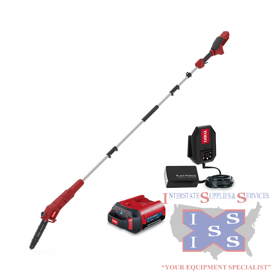60V MAX* 10 in. (25.4 cm) Brushless Pole Saw with 2.0Ah battery - Click Image to Close